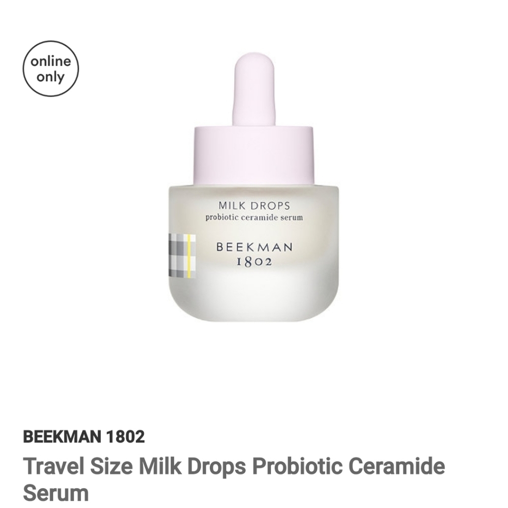 🦋 NEW BEEKMAN 1802 MILK DROPS PROBIOTIC CERAMIDE SERUM 0.5OZ